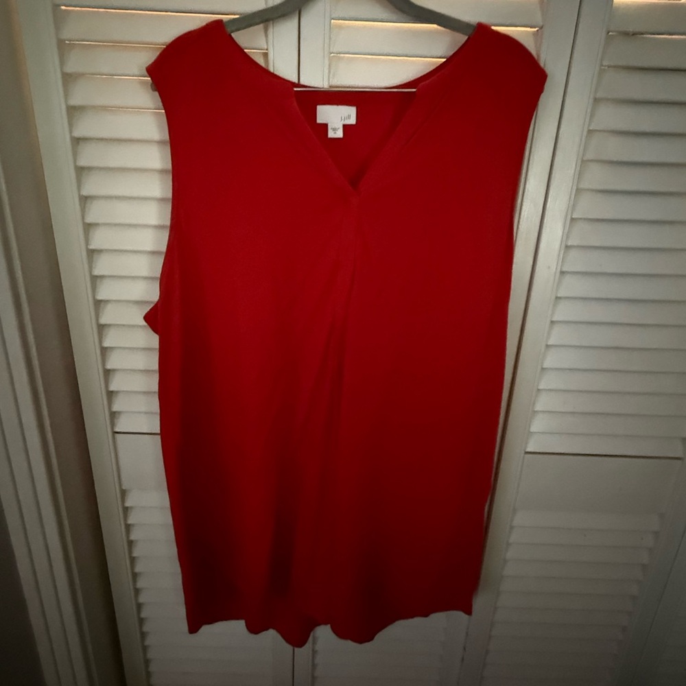 Jill XL Women's Red Sleeveless tunic